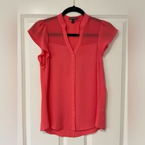 Express Sheer Pink Top Size Small XS